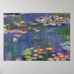 Monet Water Lilies Masterstuk Schilderen Poster<br><div class="desc">Monet Water Lilies - Dit klassieke schilderij van Monet werd in 1916 geschilderd door Claude Monet. Het maakt deel uit van zijn beroemde collectie van de waterleiding waar hij schildert in zijn tuin in Giverney,  Frankrijk. Een meesterwerk schilderij.</div>