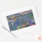 Monet Water Lilies Masterstuk Schilderen Rechthoekige Sticker (Envelop)