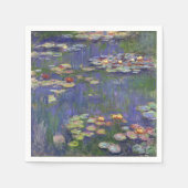Monet Water Lilies Masterstuk Schilderen Servetten (Voorkant)