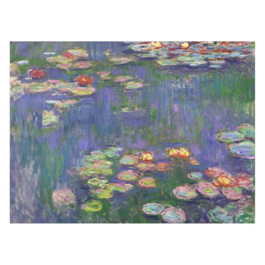 Monet Water Lilies Masterstuk Schilderen Tafelkleed (Voorkant (Horizontaal))