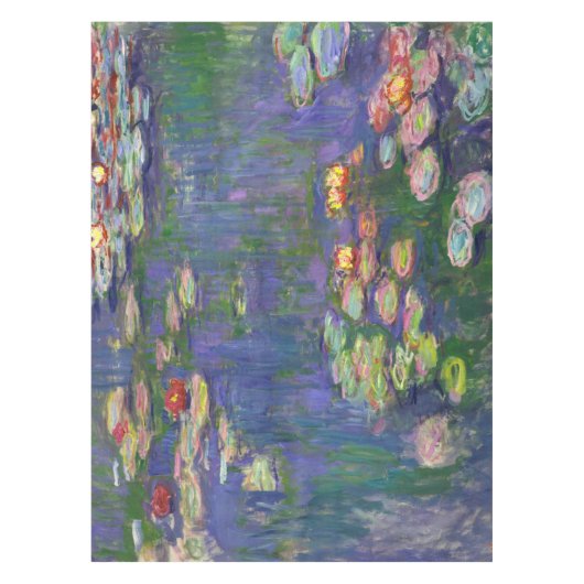 Monet Water Lilies Masterstuk Schilderen Tafelkleed (Voorkant)