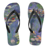 Monet Water Lilies Masterstuk Schilderen Teenslippers (Voetbed)