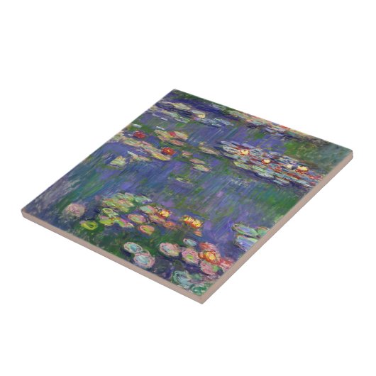 Monet Water Lilies Masterstuk Schilderen Tegeltje (Zijkant)