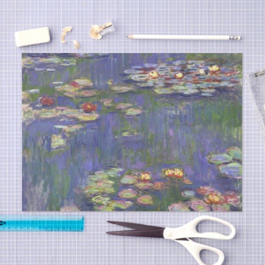 Monet Water Lilies Masterstuk Schilderen Tissuepapier (Craft)