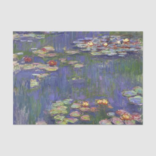 Monet Water Lilies Masterstuk Schilderen Tissuepapier (Voorkant)