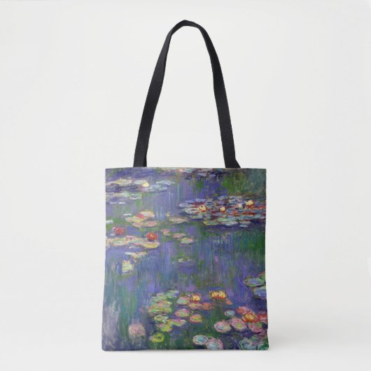 Monet Water Lilies Masterstuk Schilderen Tote Bag (Voorkant)