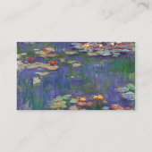 Monet Water Lilies Masterstuk Schilderen Visitekaartje (Achterkant)