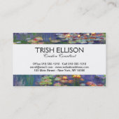 Monet Water Lilies Masterstuk Schilderen Visitekaartje (Achterkant)