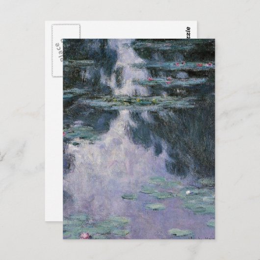 Monet - Water Lilies-nympheas-1907 Briefkaart (Voorkant / Achterkant)