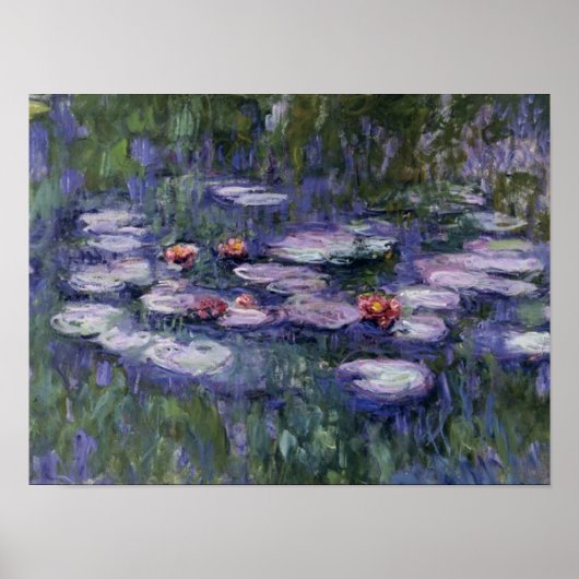 Monet - Water Lilies, Nympheas Poster (Voorkant)