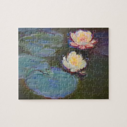 Monet Water Lilies Pond Water Flowers Legpuzzel (Horizontaal)