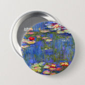 Monet Water Lilies Ronde Button 7,6 Cm (Voorkant /achterkant)