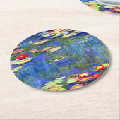 Monet Water Lilies Ronde Kartonnen Onderzetter (Gebogen)