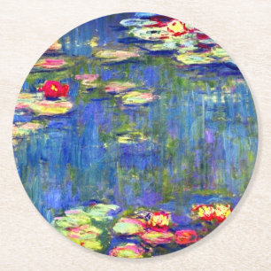 Monet Water Lilies Ronde Kartonnen Onderzetter