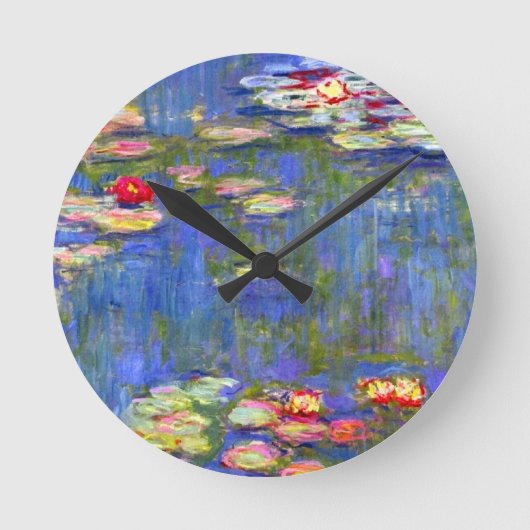Monet Water Lilies Ronde Klok (Voorkant)