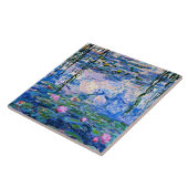 Monet - Water Lilies (roze) 1919 beroemd schilderi Tegeltje (Zijkant)