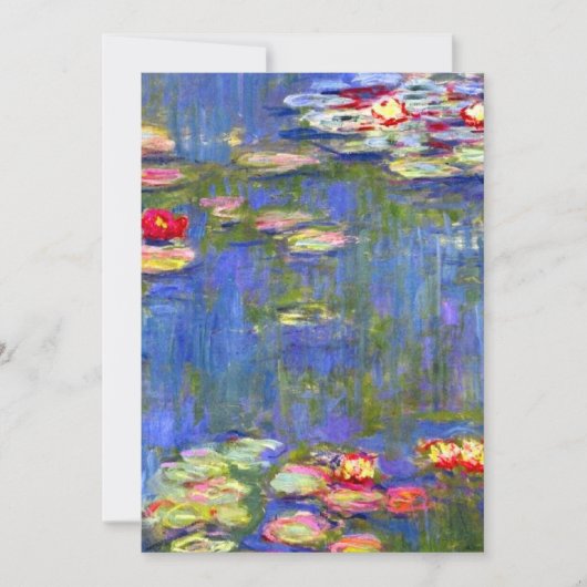 Monet Water Lilies Save The Date (Voorkant)