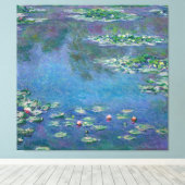 Monet Water Lilies Schilderen Canvas Afdruk (Insitu (Houten vloer))
