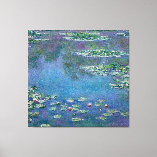 Monet Water Lilies Schilderen Canvas Afdruk (Voorkant)
