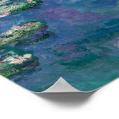 Monet Water Lilies Schilderen Poster (Hoek)