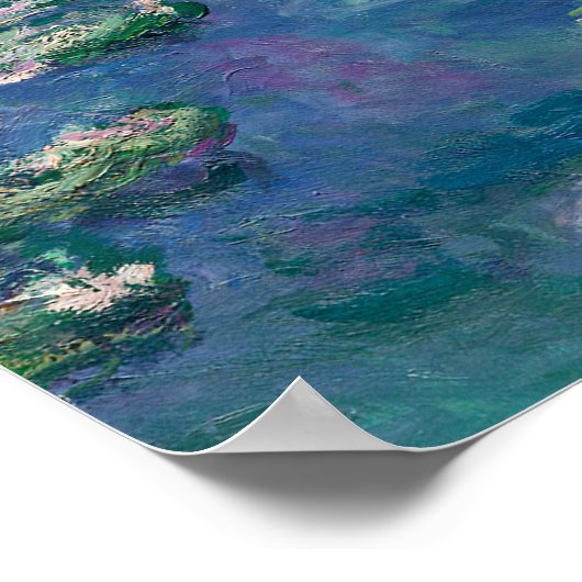 Monet Water Lilies Schilderen Poster (Hoek)