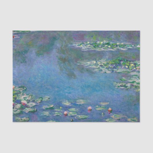 Monet Water Lilies Schilderen Tissuepapier (Voorkant)