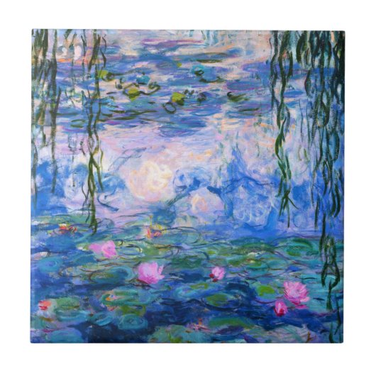 Monet Water Lilies Tile Tegeltje (Voorkant)