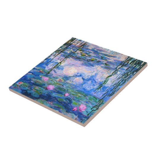 Monet Water Lilies Tile Tegeltje (Zijkant)