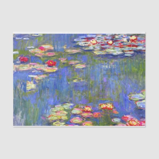 Monet Water Lilies Tissuepapier (Voorkant)