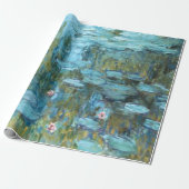 Monet - Water Lilies (turquoise), 1915, Cadeaupapier (Uitgerold)