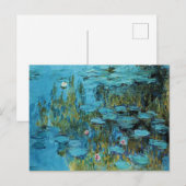Monet - Water Lilies, Turquoise Briefkaart (Voorkant / Achterkant)