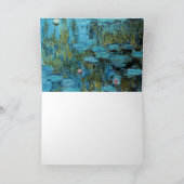 Monet - Water Lilies, Turquoise Kaart (Binnen)