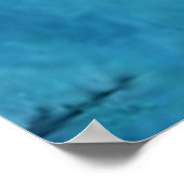 Monet - Water Lilies, Turquoise Poster (Hoek)