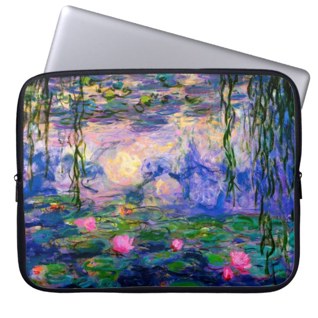 Monet Water Lilies v3 Laptop Sleeve (Voorkant)