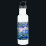 Monet Water Lilies Waterfles<br><div class="desc">Monet Water Lilies waterfles. Olieverf op canvas vanaf 1916. Monet schilderde zijn beroemde waterlelie obsessief in de laatste jaren van zijn loopbaan, waarbij hij inspiratie putte uit het licht van de zon en het verschuivende effect ervan op het water, de aquatische bloemen en de bladeren. Dit schilderij biedt een levendig...</div>