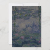 Monet Water Lilies Wedding Save The Date (Achterkant)