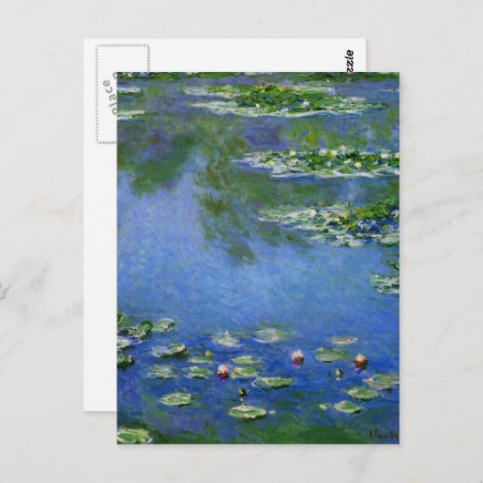 Monet Water Lillies Briefkaart (Voorkant / Achterkant)