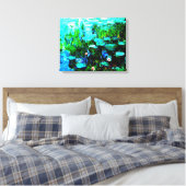 Monet Water Lillies Canvas (Insitu (Slaapkamer))