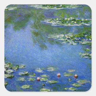 Monet Water Lillies Vierkante Sticker