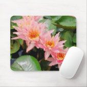 "Monet" Water Lily Cluster Mousepad Muismat (Met muis)