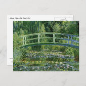 MONET Water Lily Pond 1897 Briefkaart (Voorkant / Achterkant)