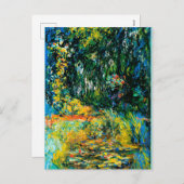 Monet - Water Lily Pond, 1918, Feestdagenkaart (Voorkant / Achterkant)