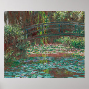 Monet Water Lily Pond Bridge Poster