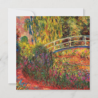 Monet Water Lily Pond en Water Irises Card