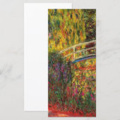 Monet Water Lily Pond en Water Irises Card (Voorkant / Achterkant)