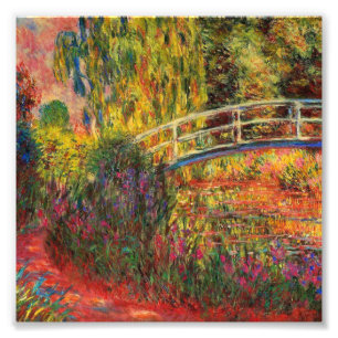 Monet Water Lily Pond en Water Irises Foto Afdruk