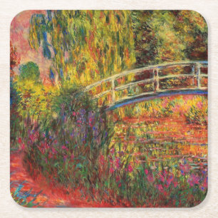 Monet Water Lily Pond en Water Irises Kartonnen Onderzetters