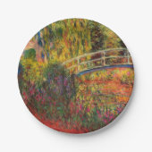 Monet Water Lily Pond en Water Irises Papieren Bordje (Voorkant)