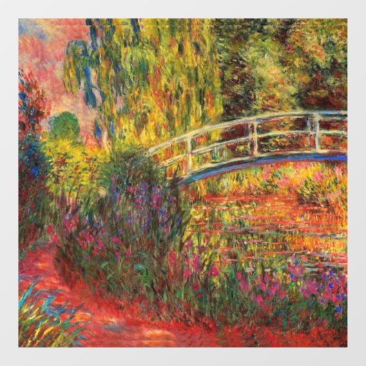 Monet Water Lily Pond en Water Irises Raamsticker (Vel)