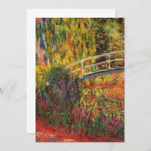 Monet Water Lily Pond en Water Irises Save The Date (Voorkant / Achterkant)